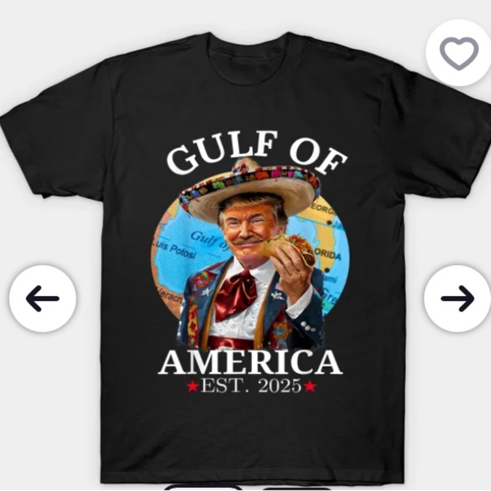 Trump Gulf Of Us America Est 2025 T-Shirt Black Graphic T-Shirt